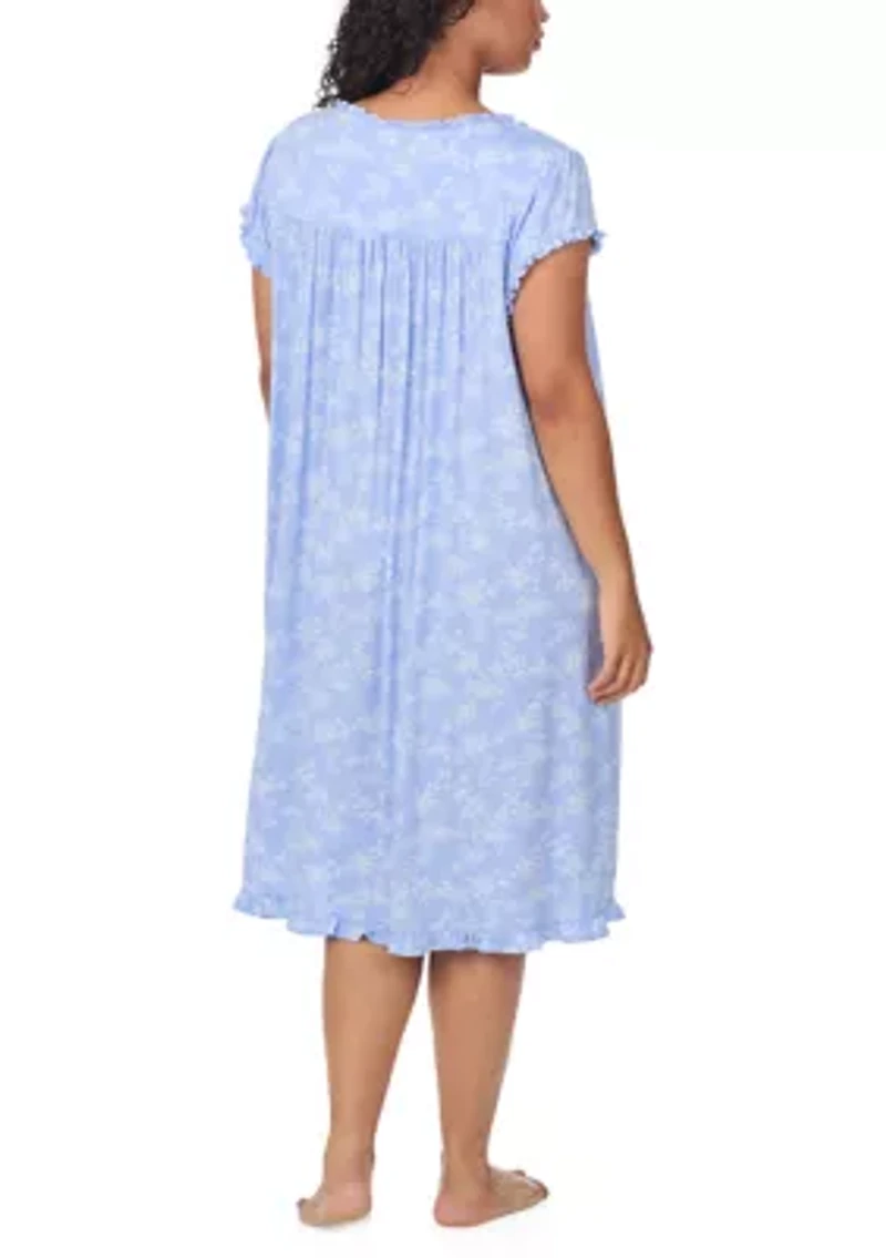 Plus Short Sleeve Waltz Nightgown