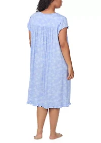 Plus Short Sleeve Waltz Nightgown