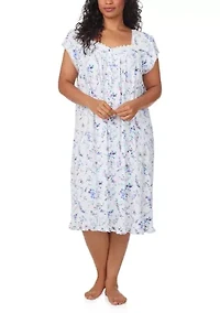 Plus Short Sleeve Waltz Night Gown