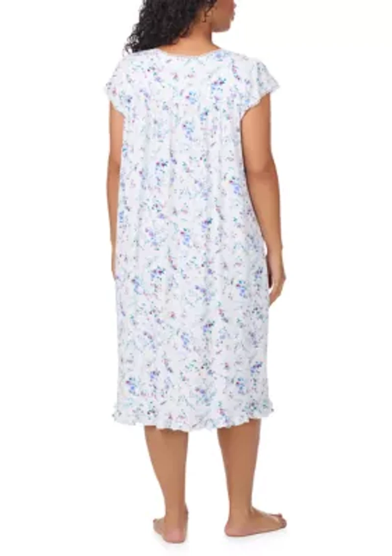 Plus Short Sleeve Waltz Night Gown