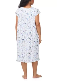 Plus Short Sleeve Waltz Night Gown