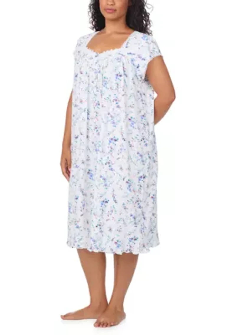 Plus Short Sleeve Waltz Night Gown