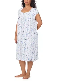 Plus Short Sleeve Waltz Night Gown