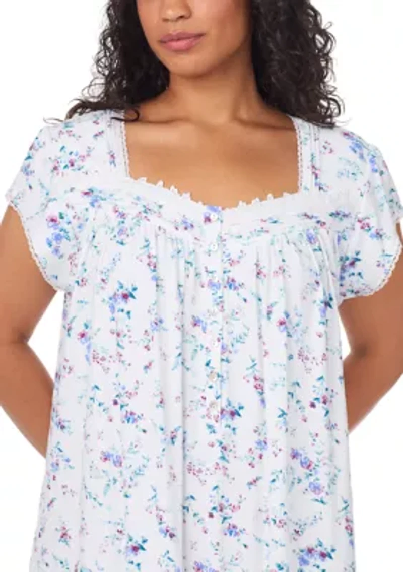 Plus Short Sleeve Waltz Night Gown