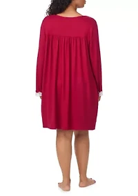 Plus Dream Sweater Knit Nightgown