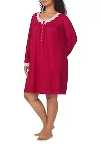 Plus Dream Sweater Knit Nightgown