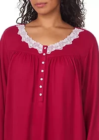 Plus Dream Sweater Knit Nightgown