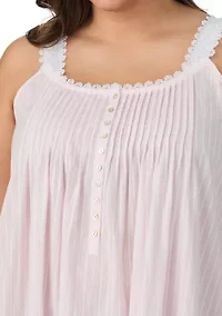 Plus Sleeveless Long Night Gown