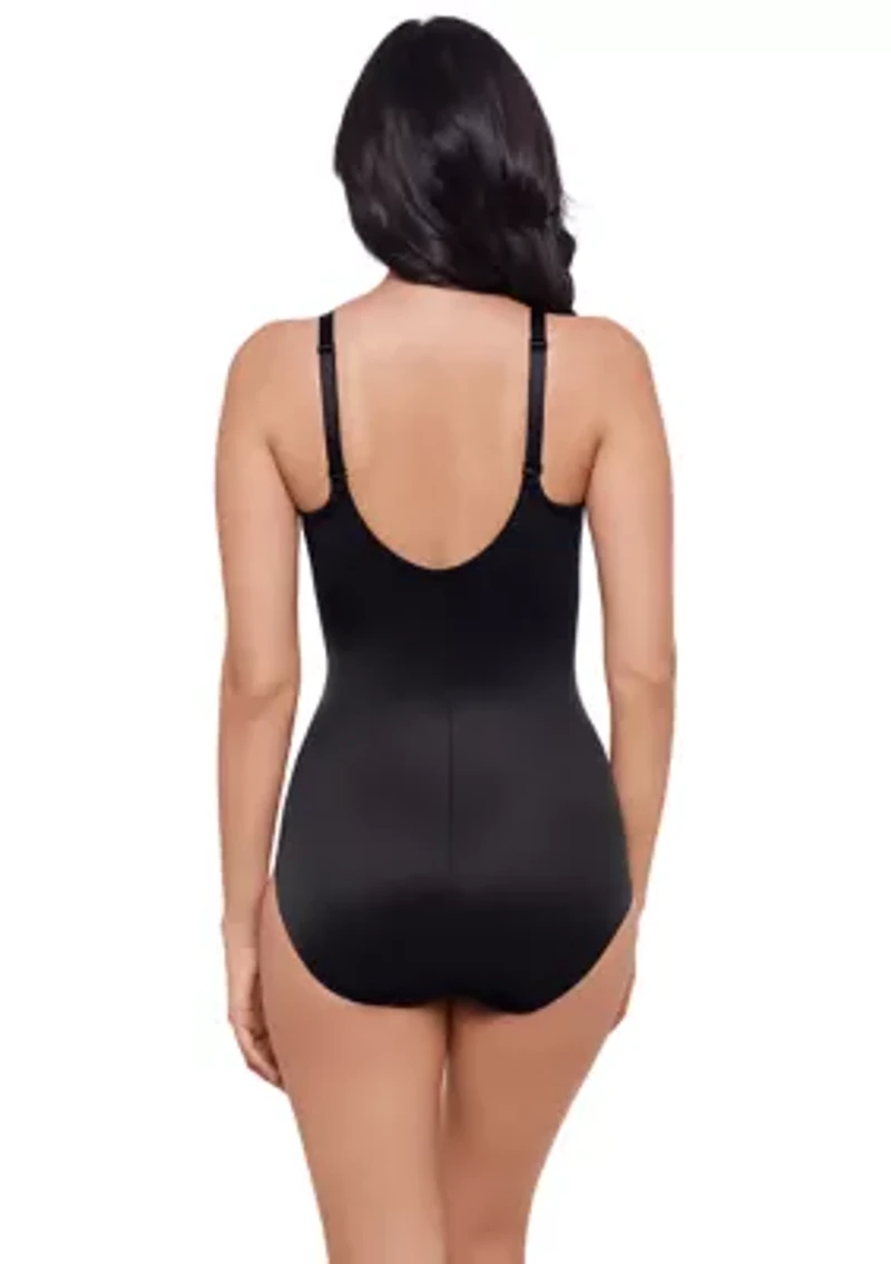 Shapewear Women's Sexy Sheer Shaping Padded Cup Bodysuit - 2763
