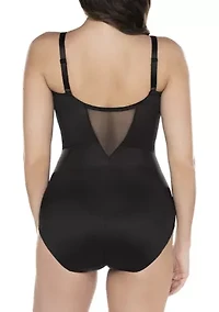 Extra Firm Tummy Control Underwire Sheer Trim Bodyshaper - 2783