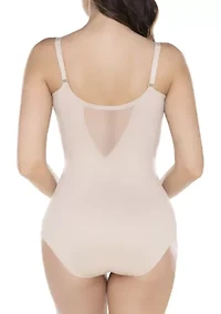 Extra Firm Tummy Control Underwire Sheer Trim Bodyshaper - 2783