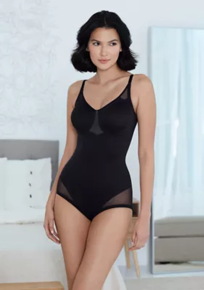 Extra Firm Tummy Control Underwire Sheer Trim Bodyshaper - 2783