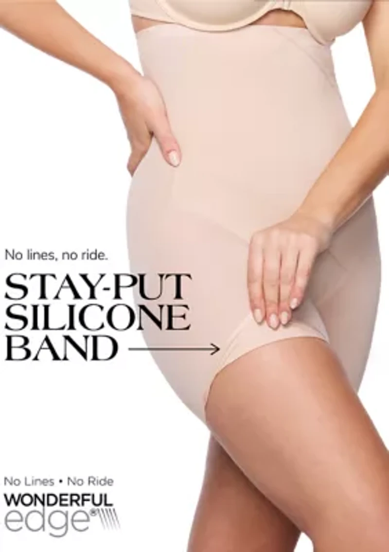 Extra Firm Tummy Control Sheer Trim Thigh Slimmer - 2789