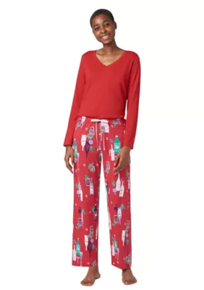 Winter Cocktails Pajama Pants