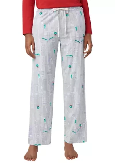 City Snowscape Pajama Pants