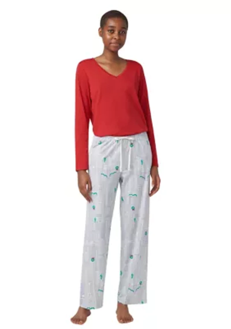 City Snowscape Pajama Pants