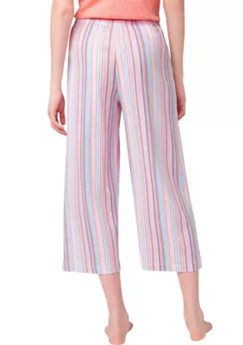 Women's Sunrise Stripe Capri Pajama Pants