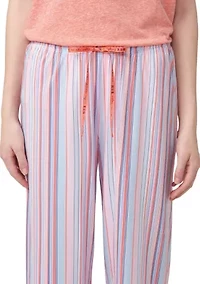 Women's Sunrise Stripe Capri Pajama Pants