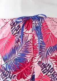 Plus Great Palms Printed Pajama Pants