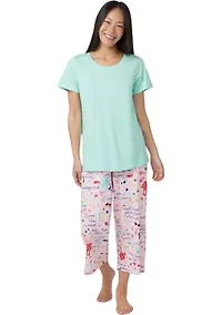 Women's Solid Short Sleeve Scoop Neck Sleep T-Shirt