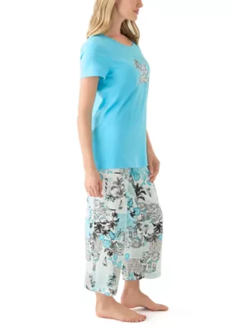 Cotton Knit Pajama Set