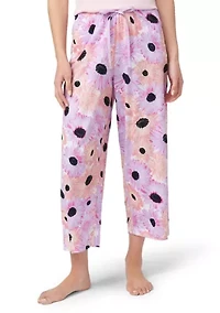 Daisy Delight Printed Capri Pajama Pants