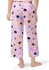 Daisy Delight Printed Capri Pajama Pants