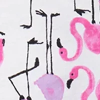 Flamingo Strut Printed Bermuda Pajama Shorts