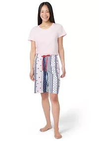 Women's Seaside Stripe Bermuda Sleep Shorts