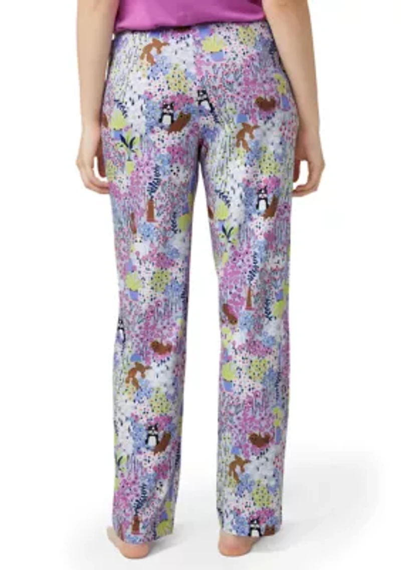 Women's Garden Gato y Perro Pajama Pants