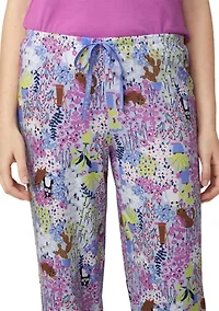 Women's Garden Gato y Perro Pajama Pants