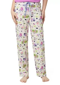 Lounging Flamingos Long Pajama Pants