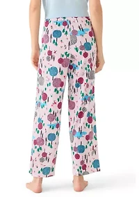 Winter Tree Mountains Pajama Pants