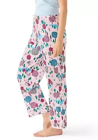 Winter Tree Mountains Pajama Pants