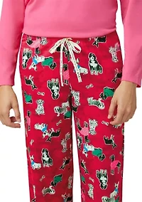 Women's Pups Parkas Pajama Pants