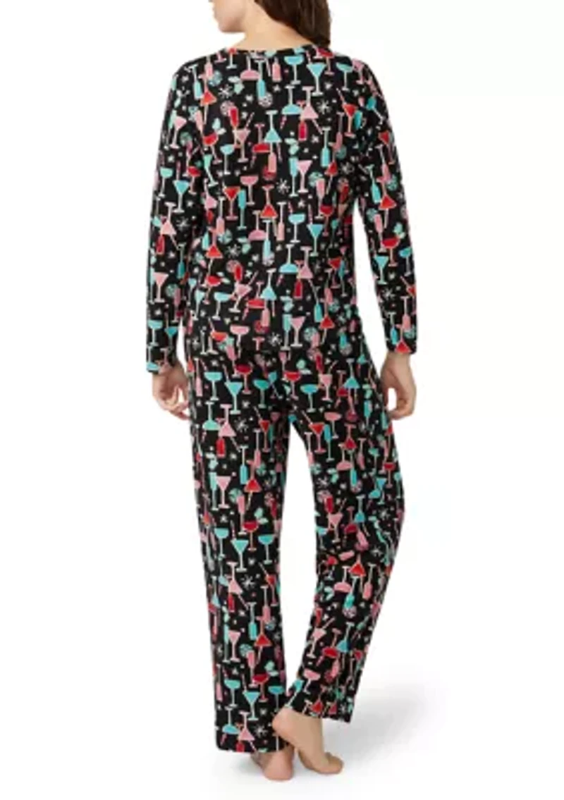 Women's Waffle Fleece PJ Set