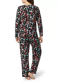 Women's Waffle Fleece PJ Set