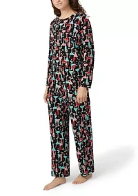 Women's Waffle Fleece PJ Set