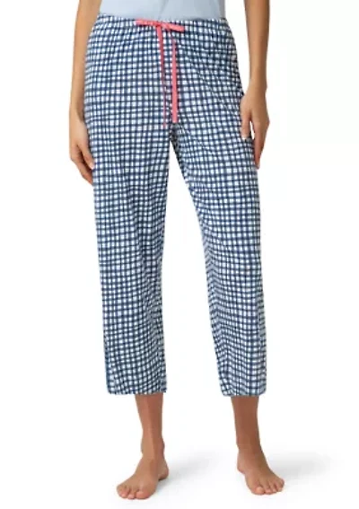 Good Time Gingham Pajama Capri Pants