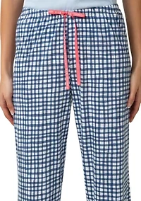 Good Time Gingham Pajama Capri Pants