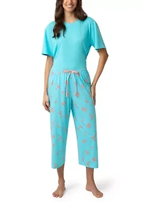 Flamingo Bay Pajama Capri Pants