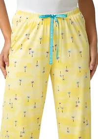 Pocket Palms Capri Pajama Pants