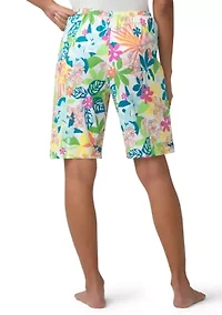 Fun Time Floral Pajama Bermuda Shorts