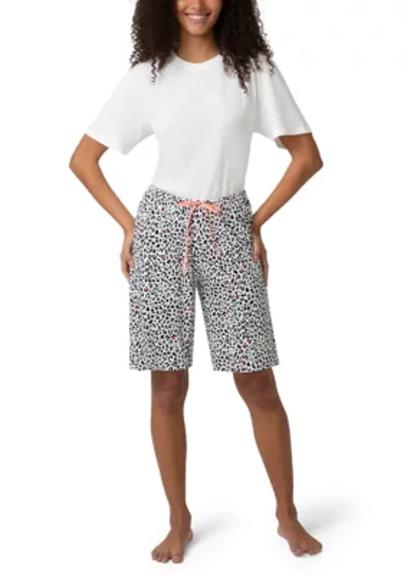 Little Leopard Bermuda Pajama Shorts
