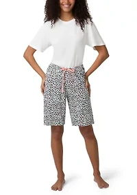 Little Leopard Bermuda Pajama Shorts