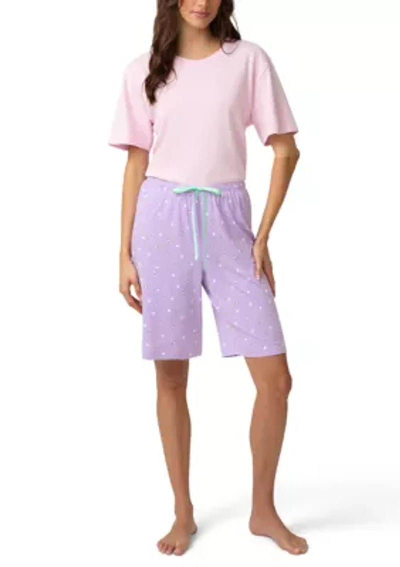 Birdies After Brunch Pajama Bermuda Shorts