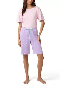 Birdies After Brunch Pajama Bermuda Shorts