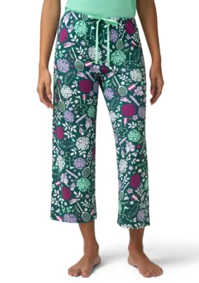 All Things Floral Pajama Capri Pants