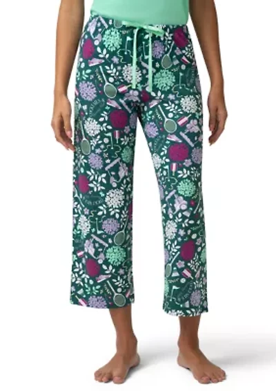 All Things Floral Pajama Capri Pants