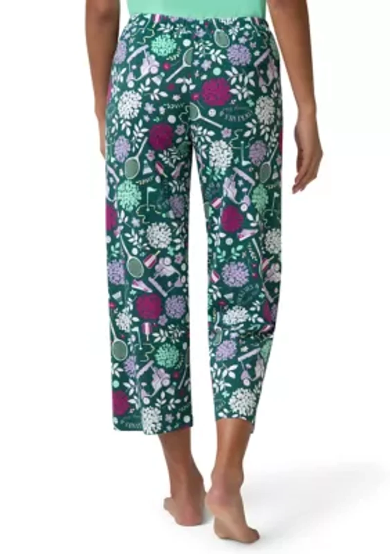 All Things Floral Pajama Capri Pants